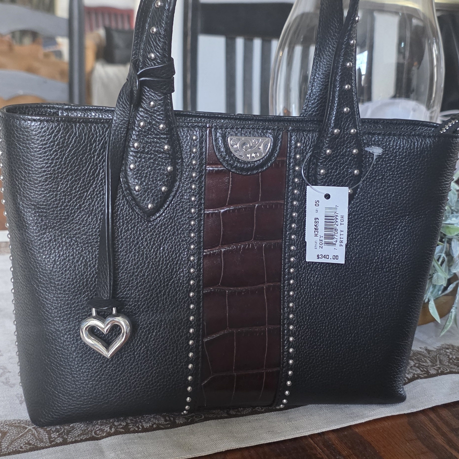Brighton Black Zoey Pretty Tuff Studded